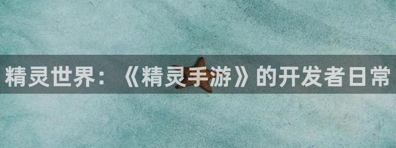 庄闲推算软件安卓：精灵世界：《精灵手游》的开发者日常