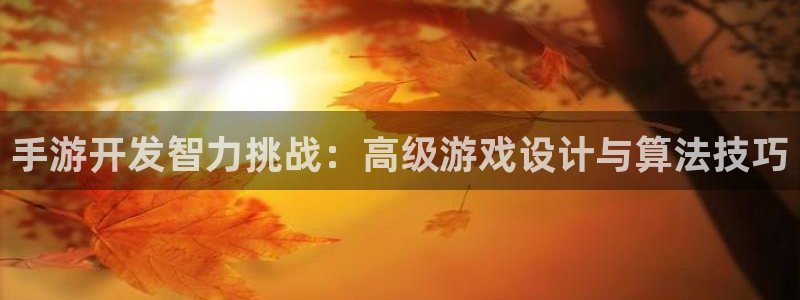 庄闲如何赢钱：手游开发智力挑战：高级游戏设计与算法技巧